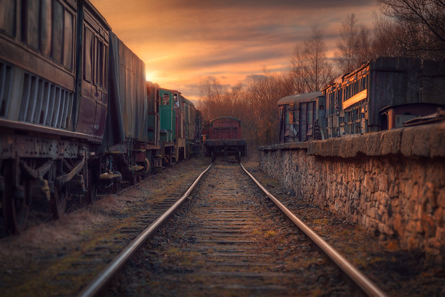 Sunset At Tanfield Railway, UK