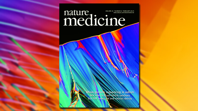 Liquid Crystal DNA image on cover of Nature Medicine