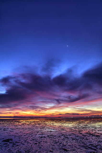 Majestic Sunset reflected at low tide - Koh Phangan 2012