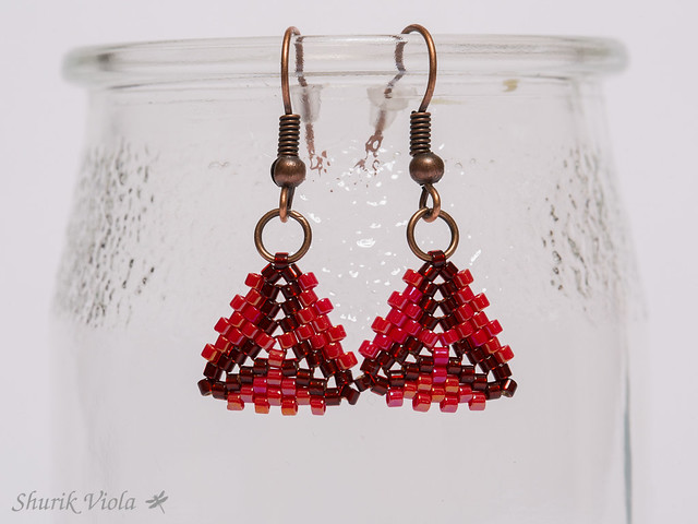 Seed bead earrings
