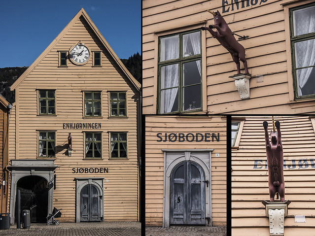 details of traditional architecture in Bergen Bryggen - HWW!