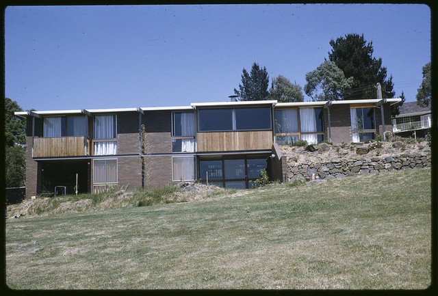 House for Mr. W. Phillips, 5 Pleasant View Crescent, Wheelers Hill (formerly Glen Waverley) designed by Brine Wierzbowski Assoc. 1966
