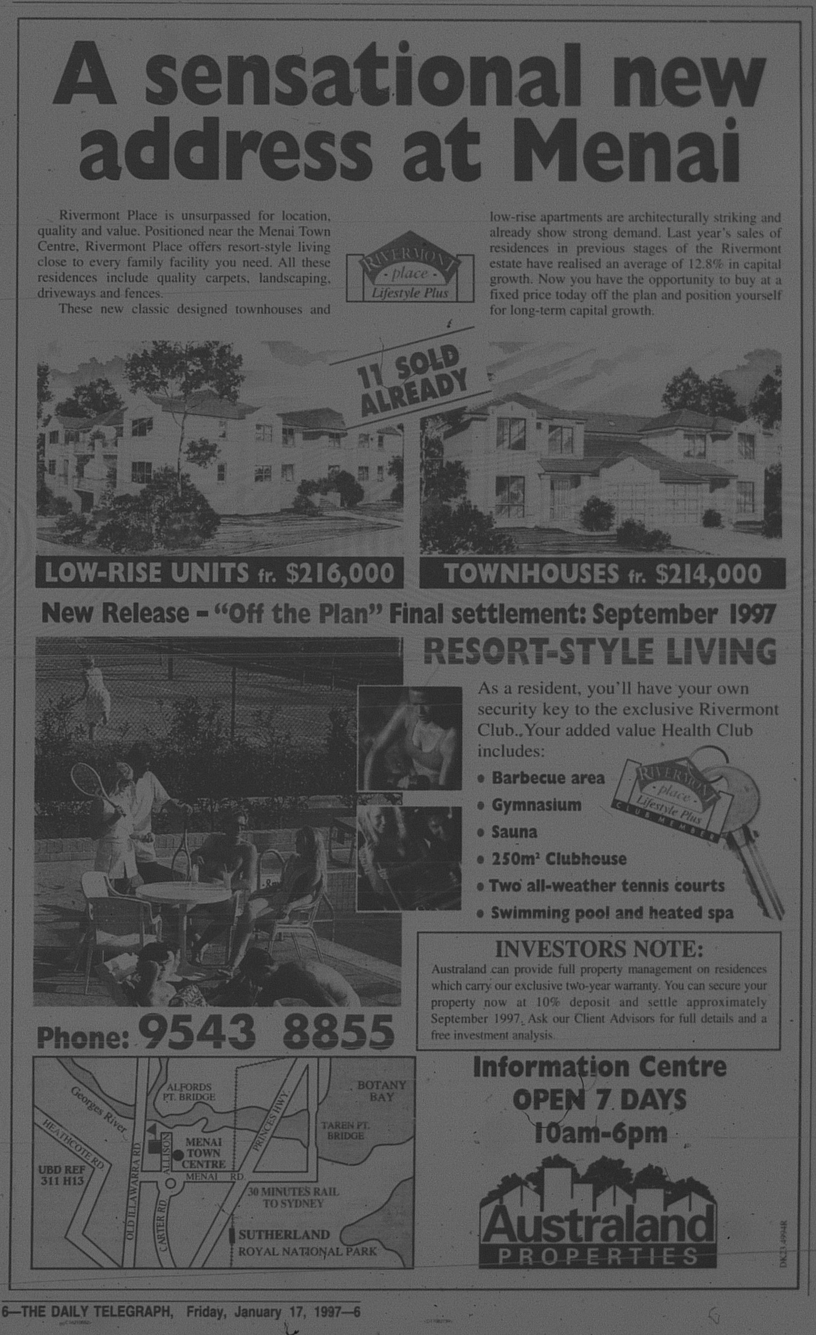Rivermount Menai January 17 1997 daily telegraph 6