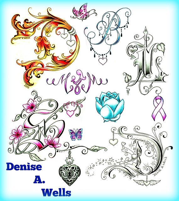 Denise A. Wells Alphabet lettering tattoo designs - a photo on Flickriver