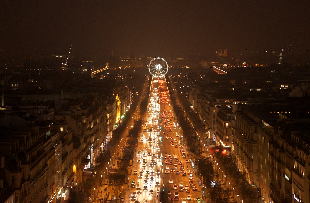 View from the Arc de triomphe