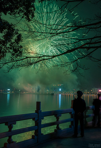 china river fireworks chinesenewyear throughthetrees huizhou chinesefireworks makinglemonade beautifulhuizhou