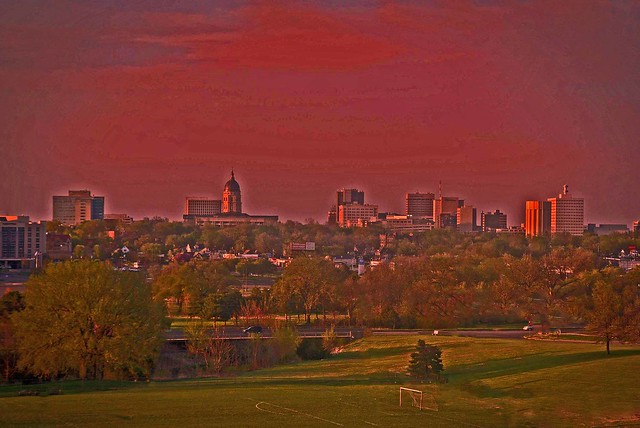 Skyline of Topeka, Kansas