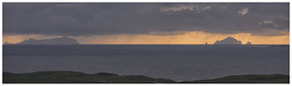 St Kilda from North Uist at Sunset