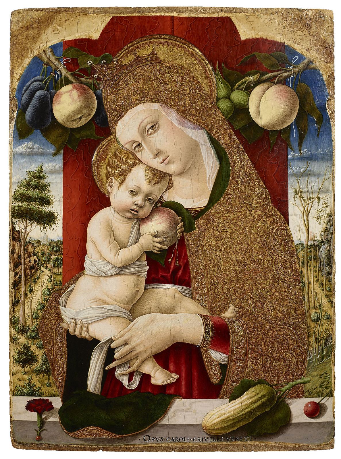 Bergamo, Accademia Carrara. Carlo Crivelli, Madonna and Child, 1482-83. Courtesy adicorbetta, Milano