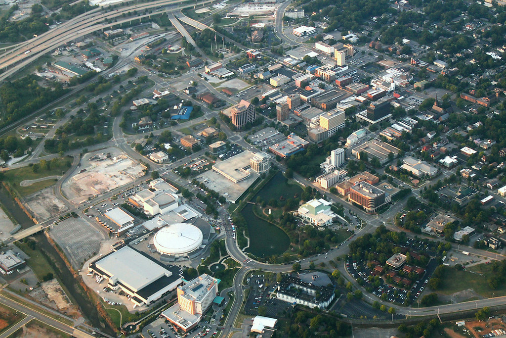 Huntsville Downtown Aerial