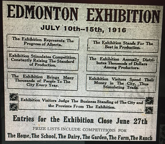 EDMONTON EXHIBITION 1916