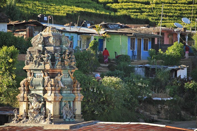 Small Temple Tea Plantation Village Nawara Ellya Sri Lanka Asia