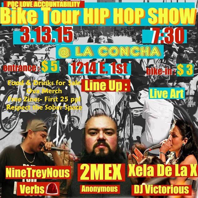 ➪ Rappin at this Benefit concert thingy in Boyle heights ..I got added to the bill last minute ...ultra hip hop head vibes ..before I turn up at other amazing events ...in gonna ride my bike here and rap for the people #DeathLA #verbsisthehomie I go on at