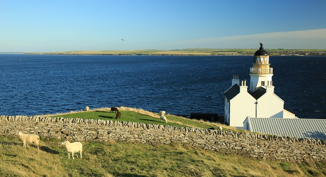 Coastal Rural and Lighthouse Panorama Scrabster Scotland