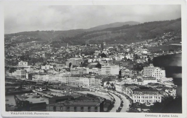 Valparaiso, postal de la Casa Curphey y Cofré Ltda. 1941