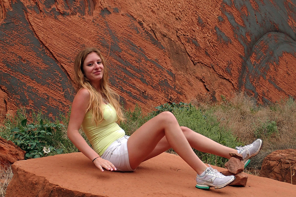 On the rock of Glen Canyon