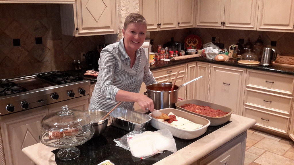 In my element in the kitchen - lasagna anyone?