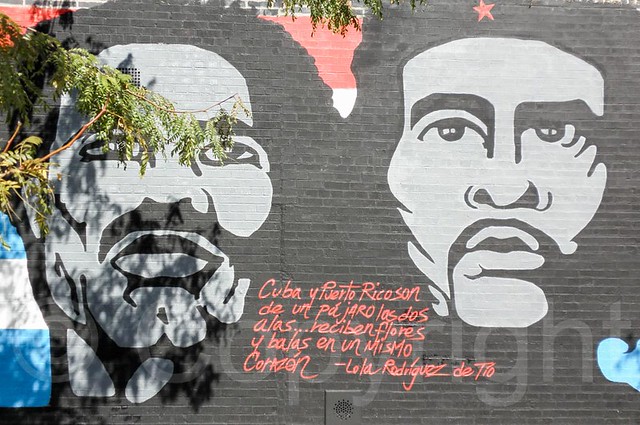 PEDRO ALBIZU CAMPOS and CHE GUEVARA Graffiti Mural, East Harlem, New York City