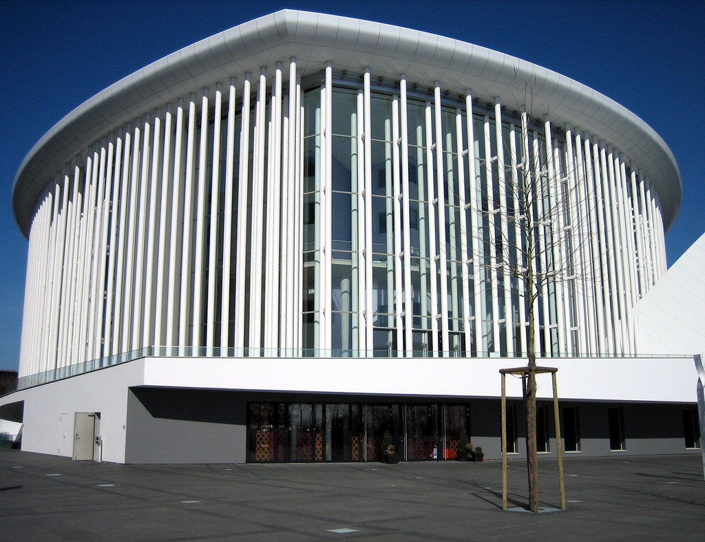 Front of Philharmonie Luxembourg