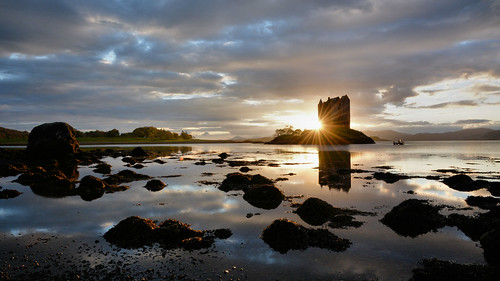 Castle Stalker by andrewmckie, The original castle was a small fort, built around 1320 by Clan MacDougall who were then Lords of Lo