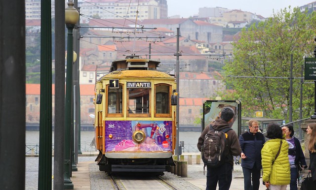 The historical tram is a splendid way to discover Porto