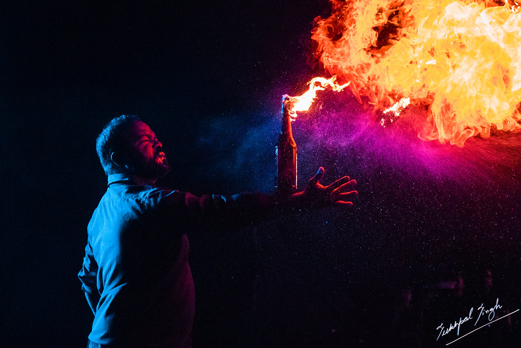 Hues_Of_FIRE | Clicked During a Fire show at a college Fest … | Flickr