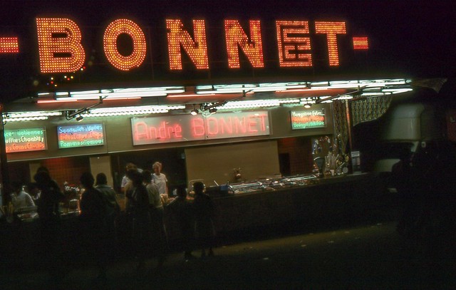 French fast food 1980, Kodachrome slide