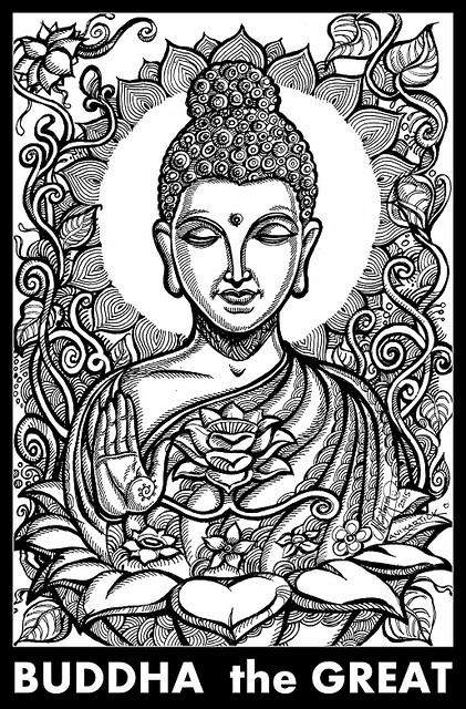 Buddha Pen and Ink Drawing Drawing by Karla Beatty - Fine Art America-sonthuy.vn