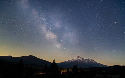 mtshasta stars mountains sky ca california milkyway