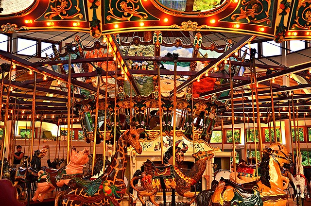 Coolidge Park Carousel - Color Blur
