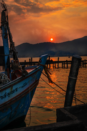 sunset colors thailand boat pattaya 2015 bangsaray