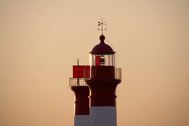 Île d'Aix: Twin lighthouse