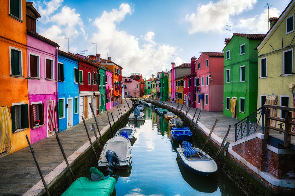 Burano Italy Colorful Canal by Michael Matti | The colorful … | Flickr