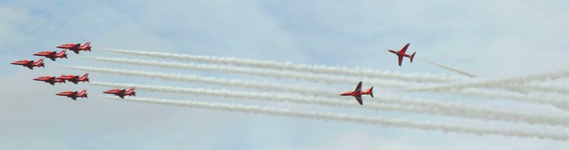 The Red Arrows @ RIAT 2016 RAF  Fairford, Gloucestershire, England , UK (09.07.16)