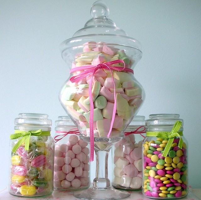 Pretty candy jars