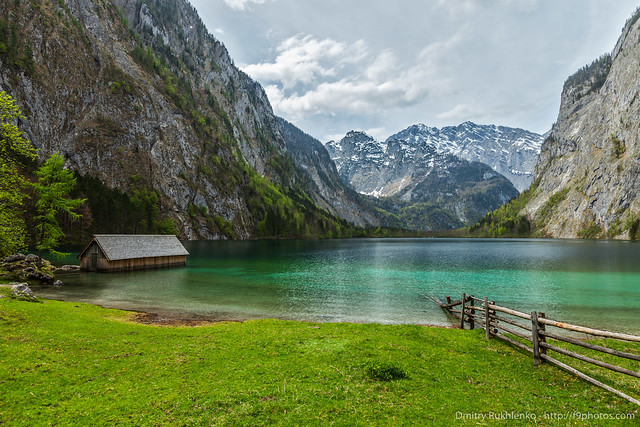 Obersee lake. Bavaria, Germany