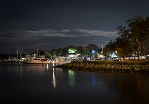 summer night coast harbor massachusetts plymouth shore