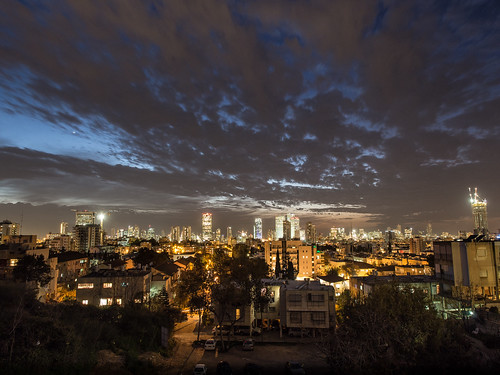 city sunset sky panorama skyline night clouds landscape evening telaviv outdoor dusk תלאביב עננים עיר שקיעה שמיים givatayim ערב פנורמה