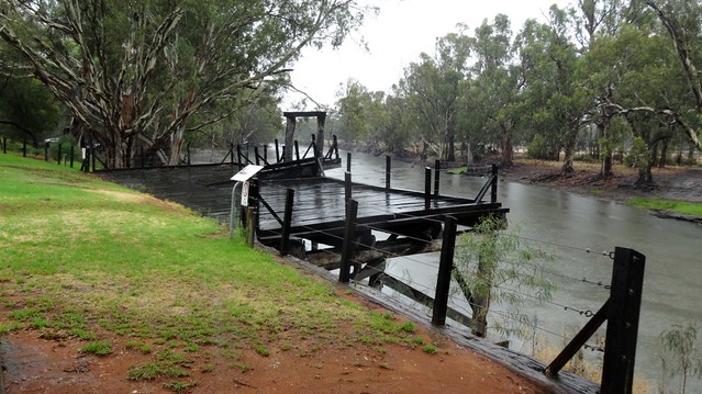 The Old Wharf, Edward River (anabranch of the Murray), Moulamein, NSW