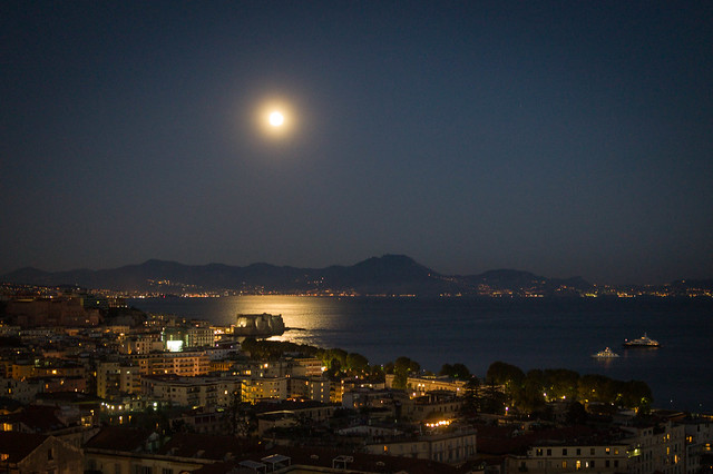 Full moon over Naples