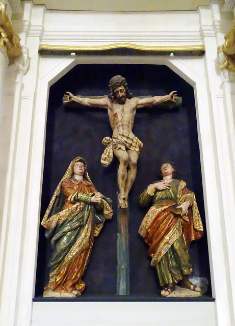 Tracoro retablo escultura del Calvario interior Catedral de Nuestra Señora de la Huerta de Tarazona Zaragoza