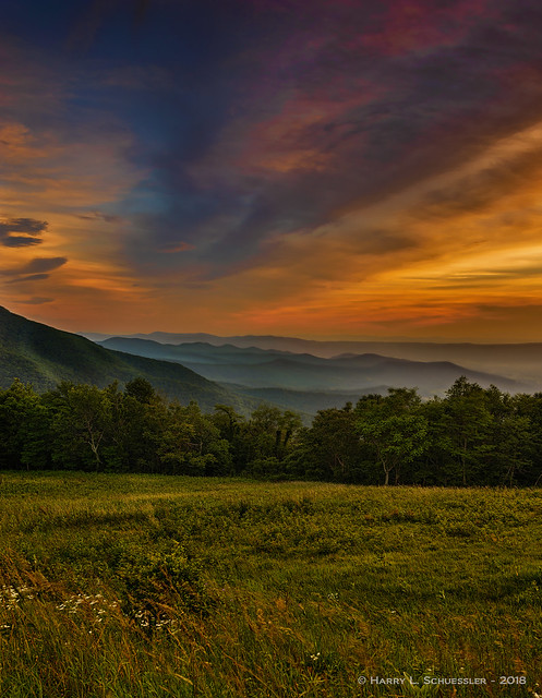Sunset Along The Appalachian Trail