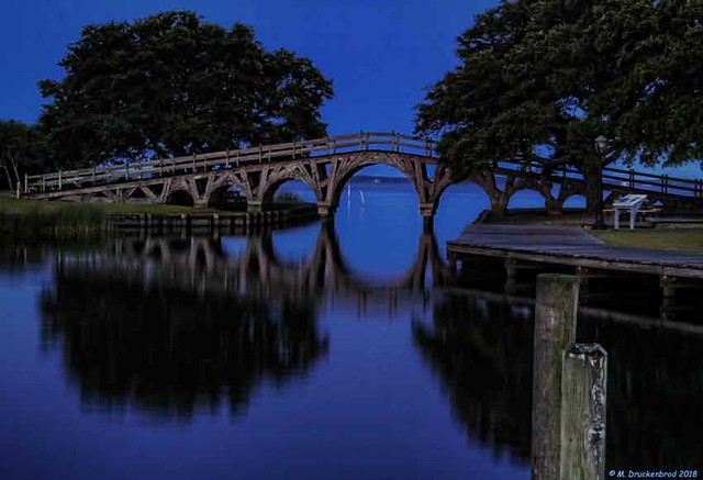 The Whalehead Bridge at Blue Hour, Historic Corolla Park OBX