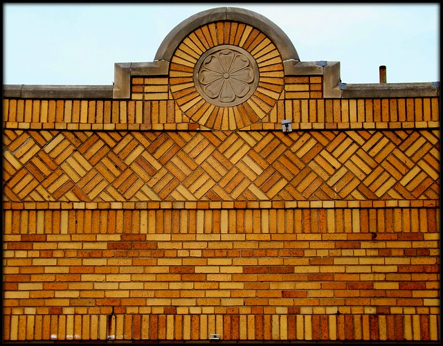 Decorative Brickwork, Fenkell Road at Cruse Street--Detroit MI