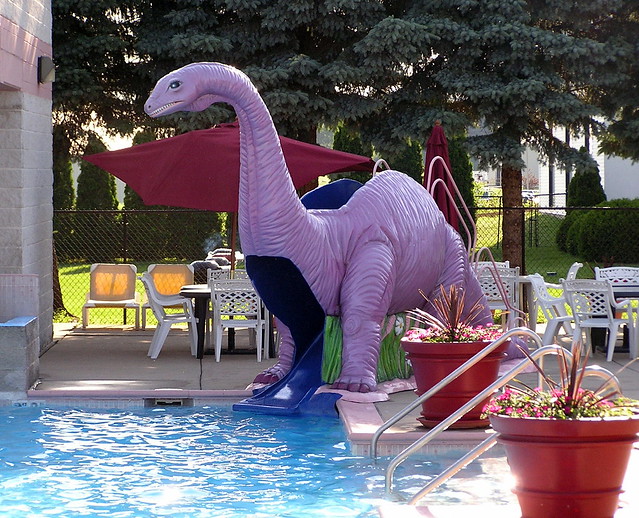 Poolside Dinosaur