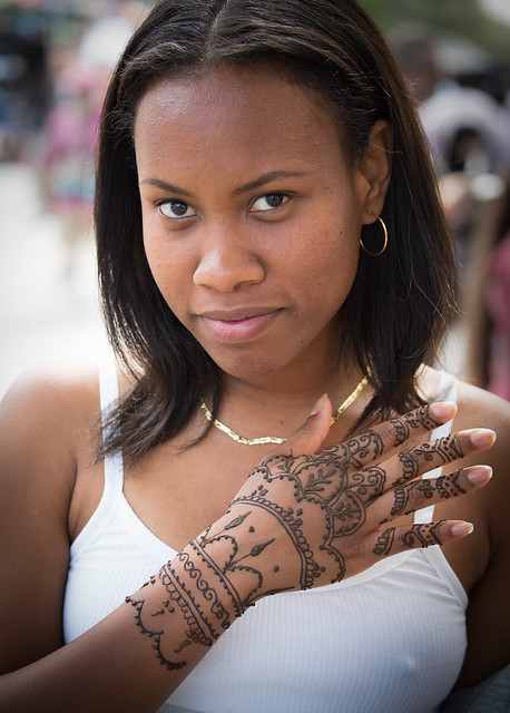 Henna tattooed beauty