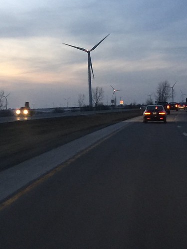 Trip Down I-65 by sheriffdan10, Sights along I-65 during sunset.cars windmill geese highway indiana goose autos i65