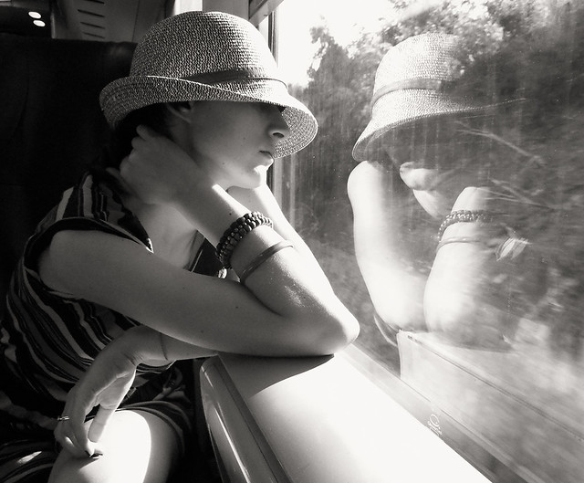 Girl on a train
