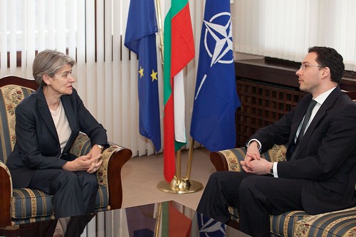 Министър Митов и генералният директор на ЮНЕСКО Ирина Бокова