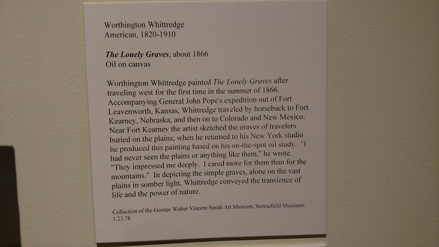 Worthington Whittredge - The Lonely Graves - c 1866 LABEL